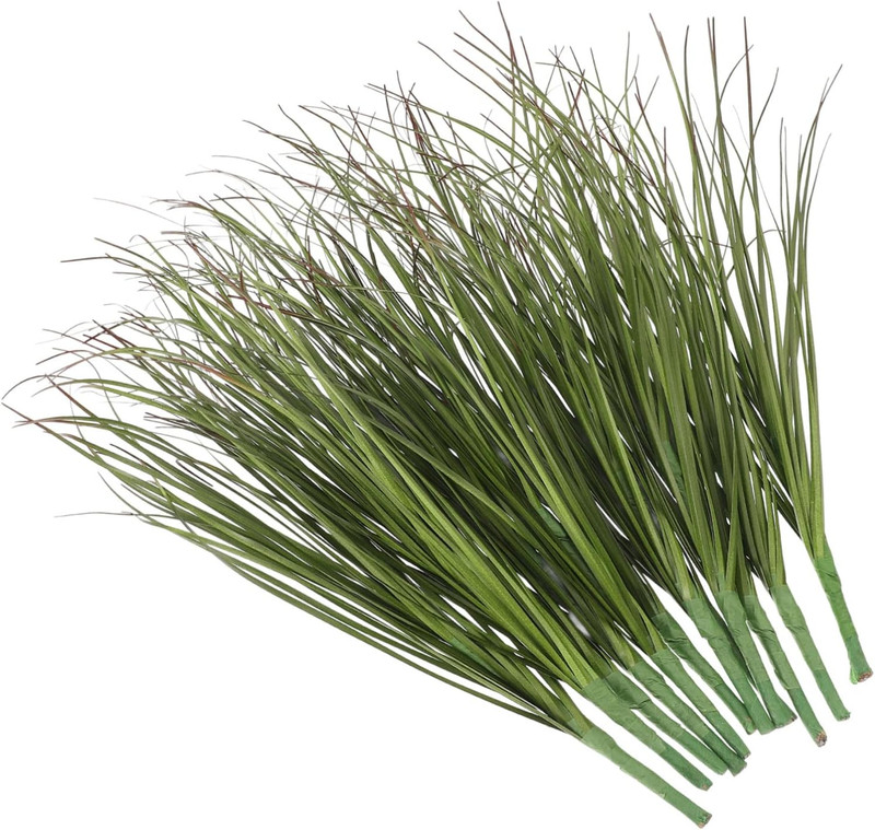 12Pcs Artificial Grass, 11.79In Fake Grass Artificial Shrub Plants, Tall Plants