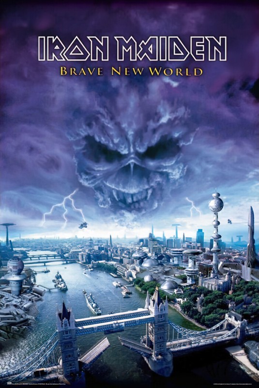 Iron Maiden – Music Poster (Album Cover: Brave New World) (Size: 24″ x 36″)
