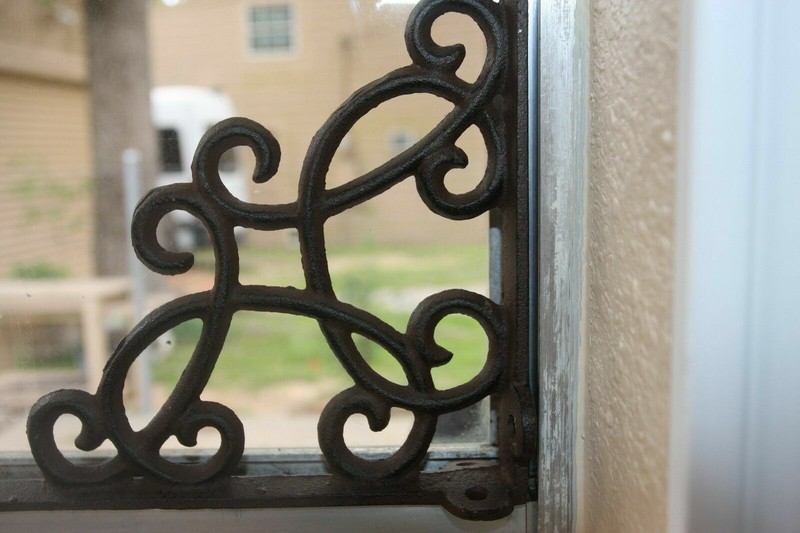 French Country Design Shelf Brackets Corbels Cast Iron 7 1/2" B-67 gallery