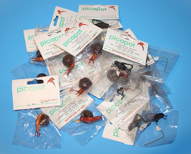 21 Vintage Picapot Papier Mache Snails and Crickets Plant Home Decor RARE gallery