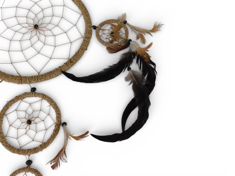 Multicolor Feather Dream Catcher Large Boho Wall Hanging Home Bedroom Decor gallery
