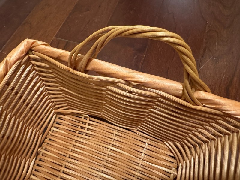 Rectangle Natural Polypropylene Single Cord Washable Basket w/Handles 11" x 7 gallery