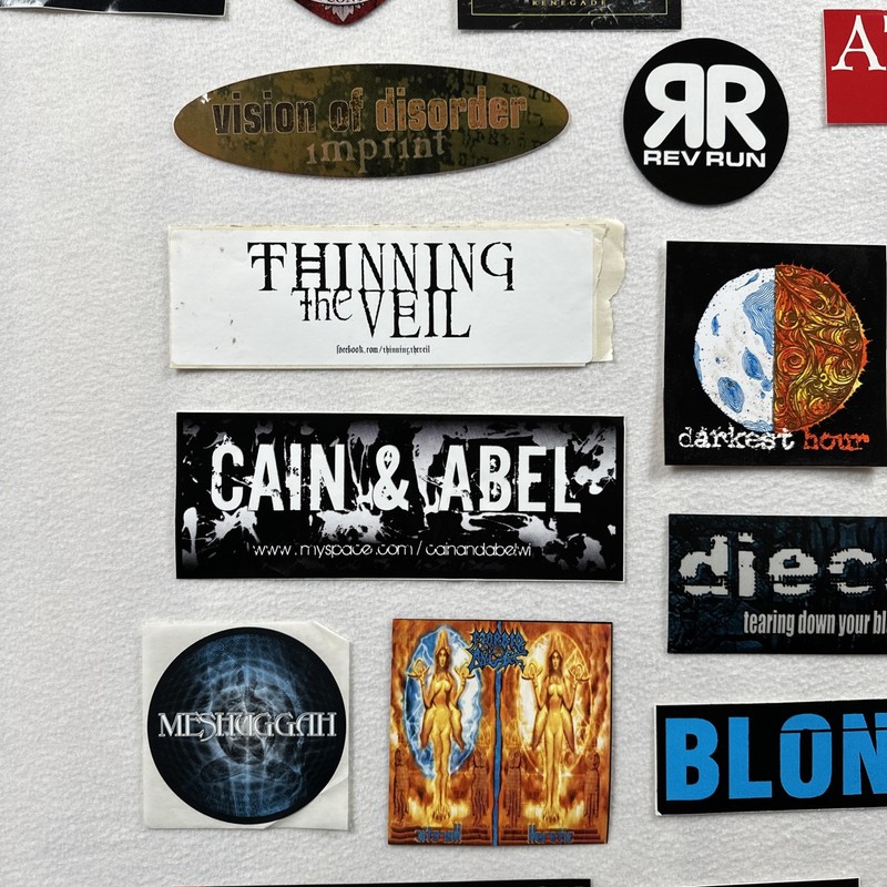 Lot 32 2000s Rock Metal Pop Music Bands Decal Vinyl Stickers Halestorm Shinedown gallery