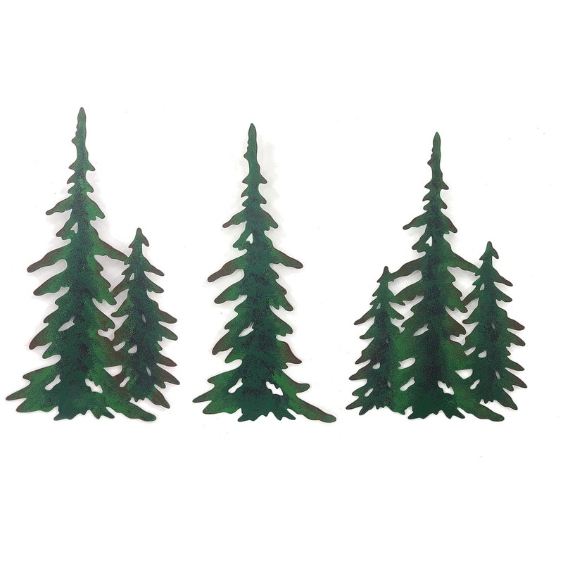 Rustic Pine Tree Wall Art Decor