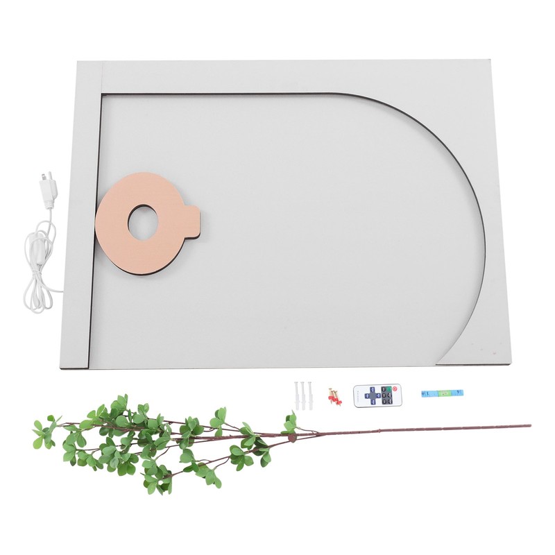 Sandstone Painting Wall Decoration with LED Light Plants Decor & Remote Control gallery