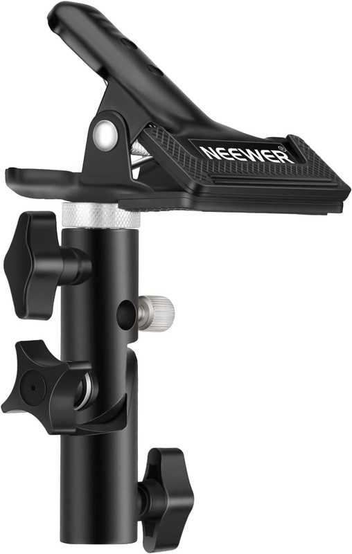 P Studio Heavy Duty Metal Clp Holder with 5/8″ Light Stand