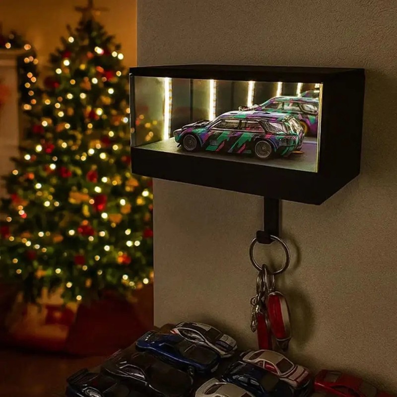 LED Illuminated Key Hook Hanger Car Key Holder Garage Home Office gallery