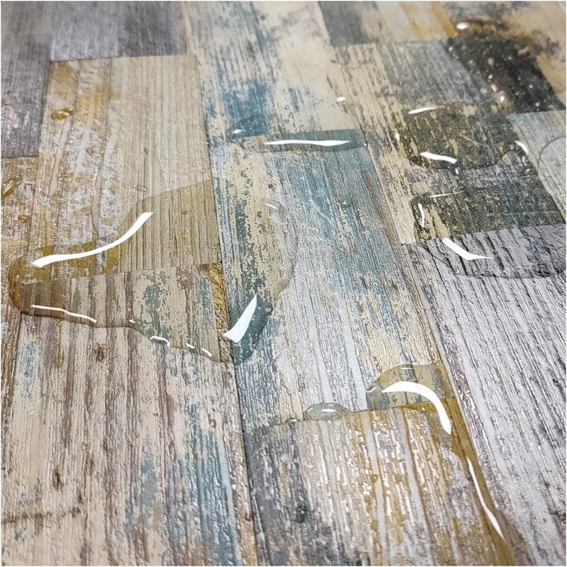 Art3d Peel and Stick Distressed Rustic Wood Panel 5-Sheet, Baywood gallery