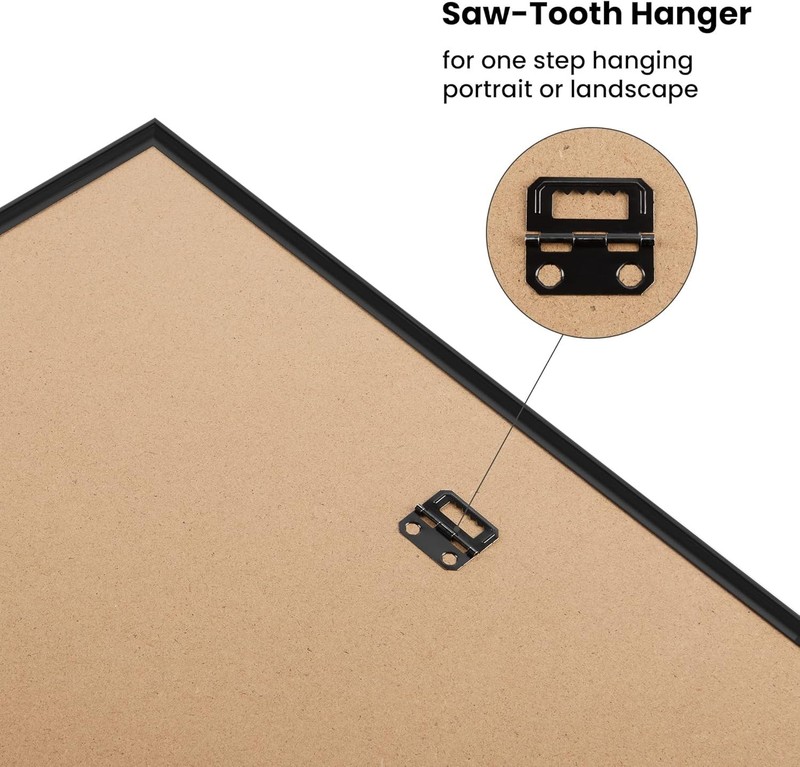 27x40 in Poster Frame Black 3 Pack, Scratch-Proof Picture Frames 27 x 40 for ... gallery