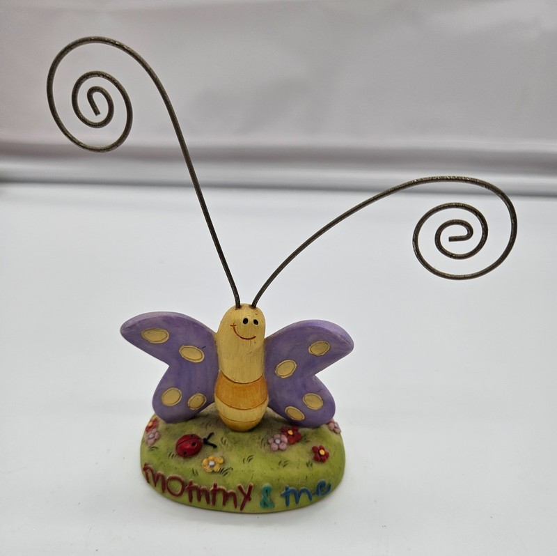 Skribbles Russ Berrie Mommy & Me Butterfly Photo Holder Figurine Item 20340