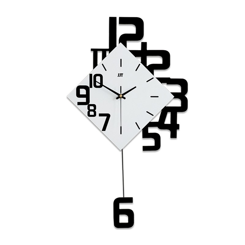 Swing Wall Watch Clock Quartz Silent Pendulum Hanging Clock Art Decorate Home gallery