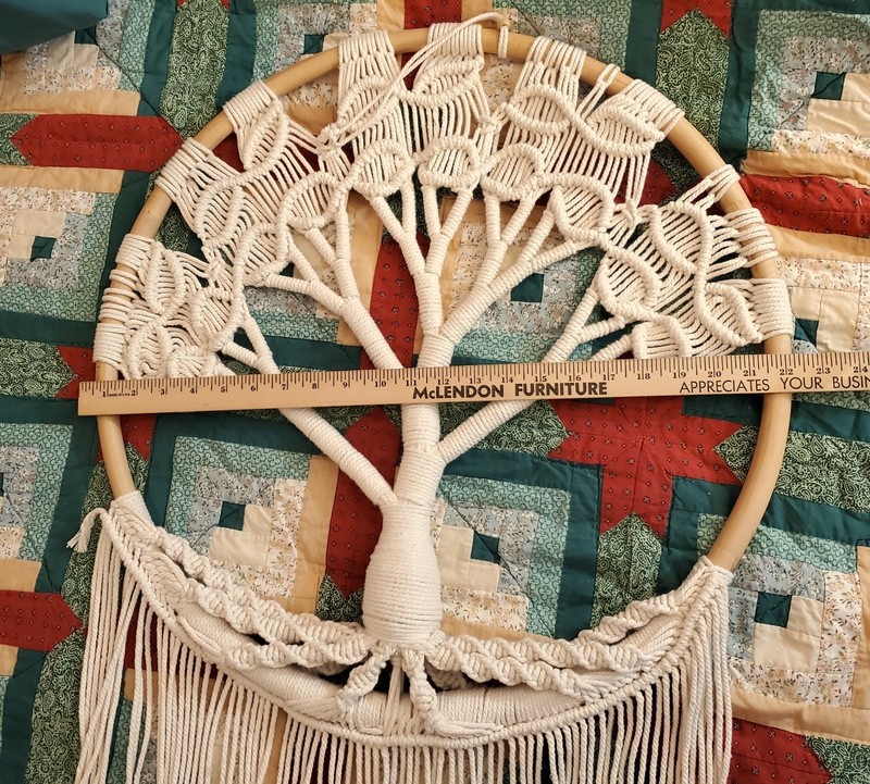 Large Tree of Life Dream Catcher w/ Macrame Design Wall Hanging Home Decor Boho gallery