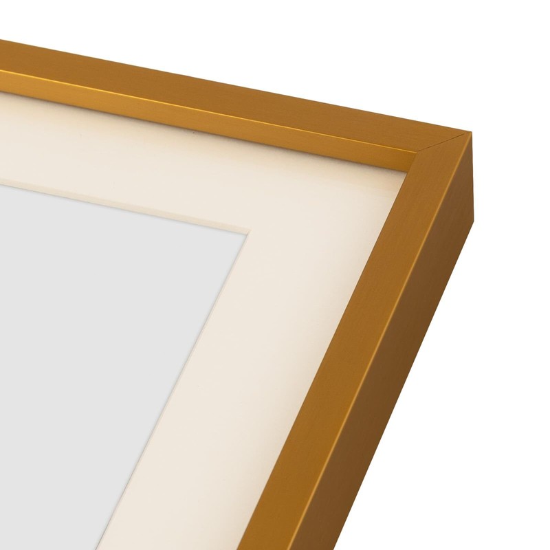 2 Pack 7x5 Bronze Aluminum Collage Frame 2 Opening for 5x7 Photo Wall Mount Art gallery