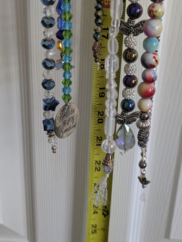 Hand Beaded Suncatcher / Mobile Assorted Colorful Beads for patio or any room gallery