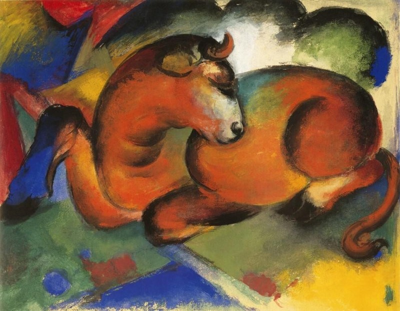 Red Bull : Franz Marc : 1912 : Archival Quality Art Print