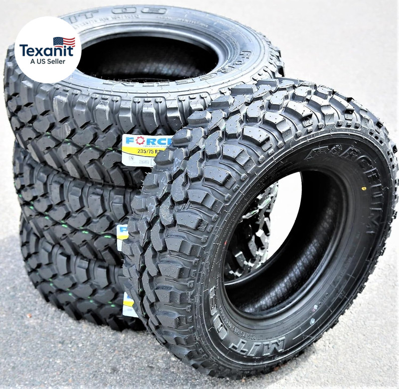 Set of 4 (Four) M/T 08 Mud Off-Road Light Truck Radial Tires-Lt235/75R15 235/75 gallery
