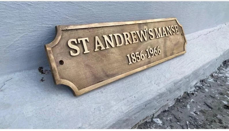 Personalized Brass Plaque - Ideal for Recognition Plaques, Name Plates, and sign gallery