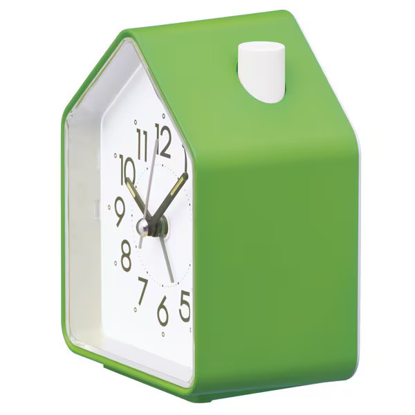 Seiko Clock Pyxis NR452M Green Nature Sound Switchable Alarm Birds chirping gallery