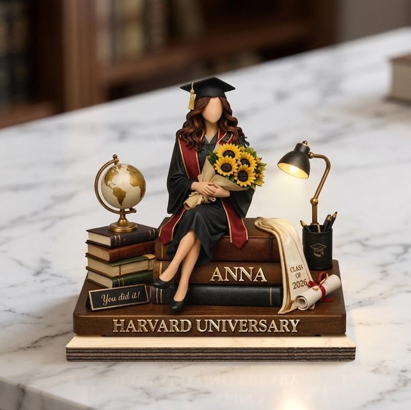 Personalized Graduation Wooden Block, Custom Name Grad Gift, Class of 2026 Keeps