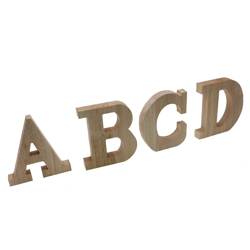 Decor Wooden Letter 26 Wood English Alphabet Letters Home Number DIY Handcrafts gallery
