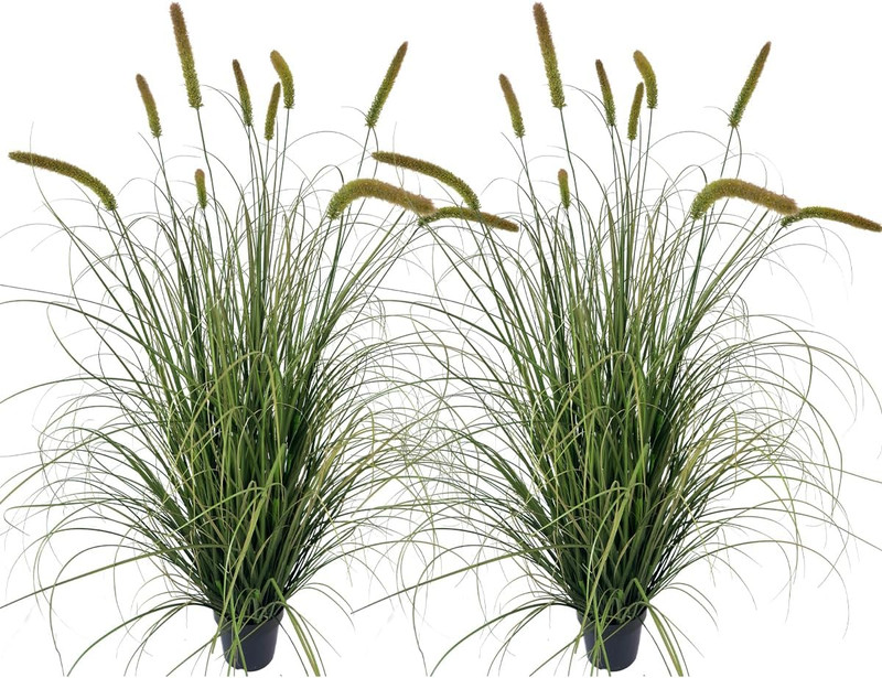 5Ft Tall Faux Grass Plant – 2 Pack Indoor Decorative Artificial Plants