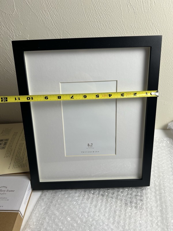 Pottery Barn Wood gallery Frame Cadre 5 x 7 Inches Pictures New Black 13x11 New gallery