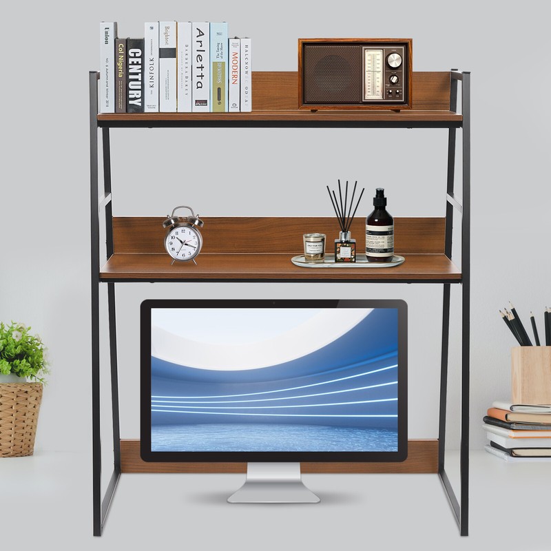 Modern Desktop Bookshelf Multipurpose Bookcase Organizer Desktop Display Rack gallery