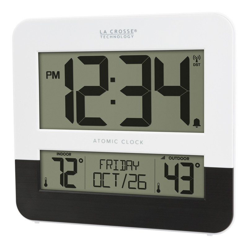 BBB82684 La Crosse Technology Atomic Digital Wall Clock TX141-BV2 - Open Box gallery