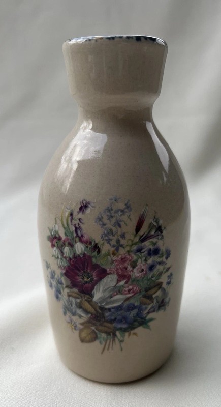 Home and Garden Party Floral Stoneware Vase Jug Farmhouse Neutral Decor 2000
