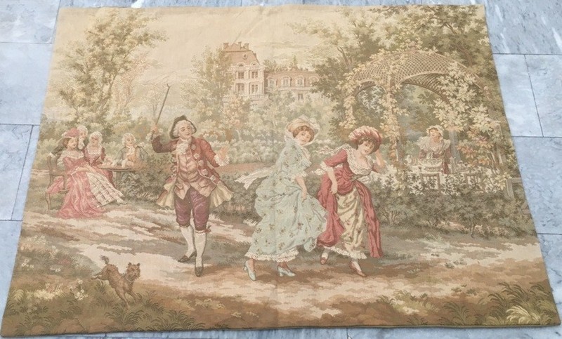 Vintage French Dancing Tapestry Home Decorative Medieval Wall Hanging 135×102 cm