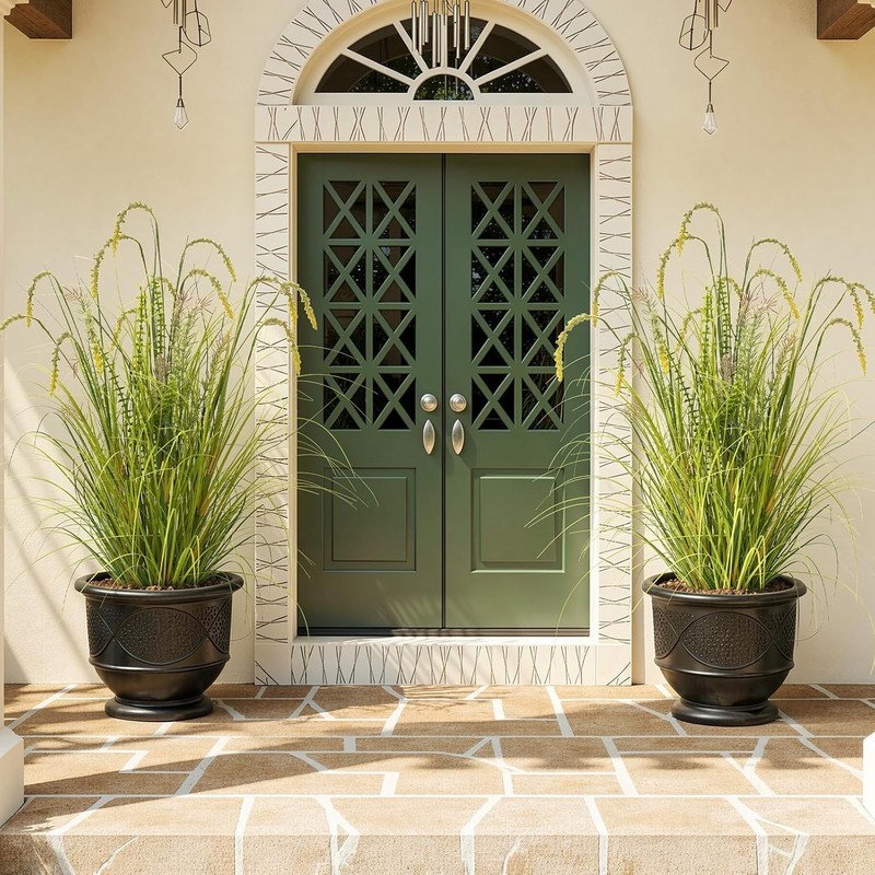 3FT Artificial Reed Grass ,2 Pack Artificial Tall Grass Plants Outdoor Indoor gallery