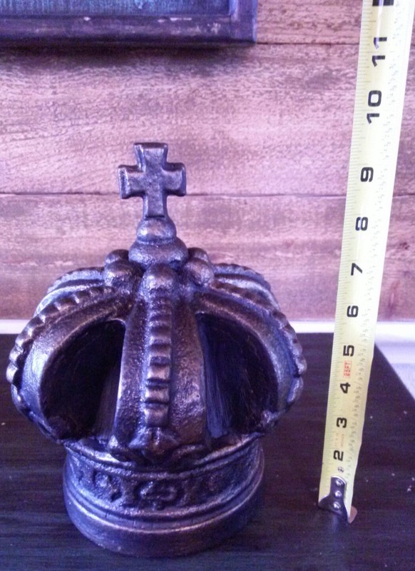 Crown, Finial, Cross, Handmade, Medieval, Old World, Royal, Princess, King, new gallery