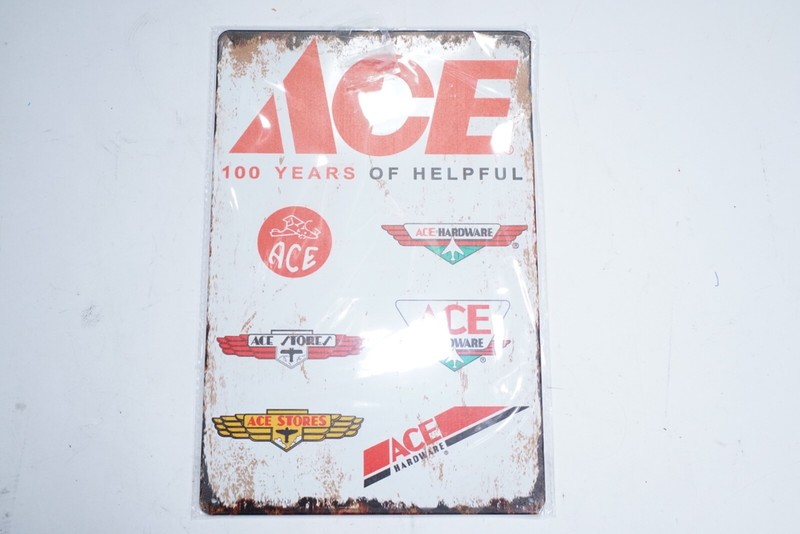 New Commemorative ACE 100 Years Of Helpful 12″ x 8″ Metal Steel Novelty Sign