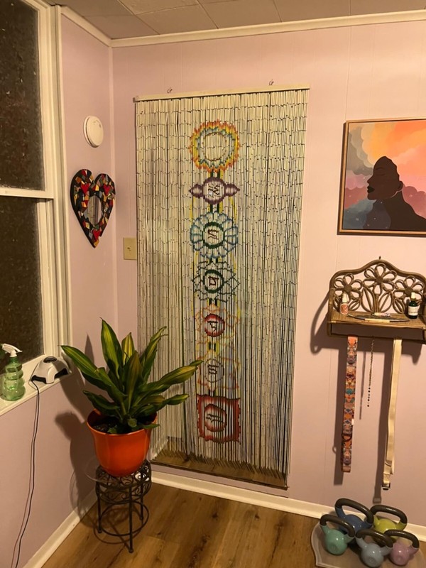 ABeadedCurtain - Chakra Beaded Curtain 125 Strands (+Hanging Hardware)