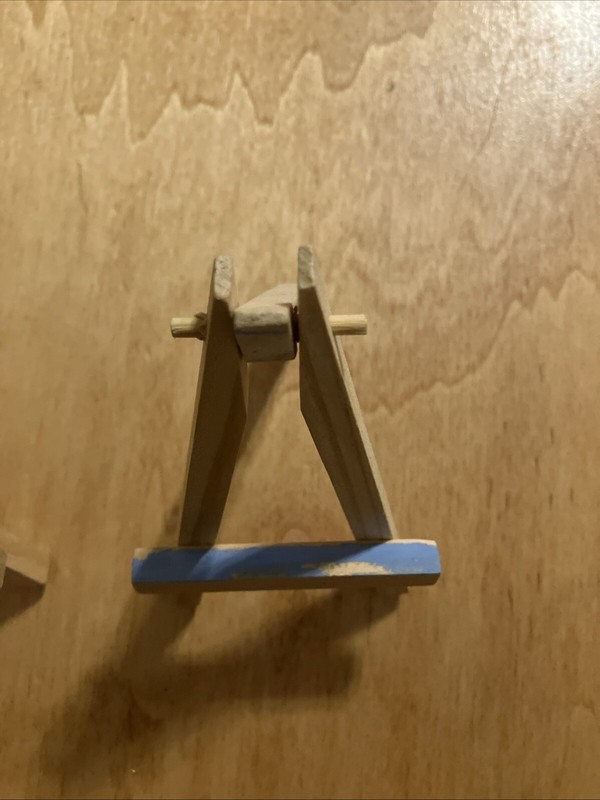 Lot Of 2 Wooden 5" Mini Folding Artist Easels gallery
