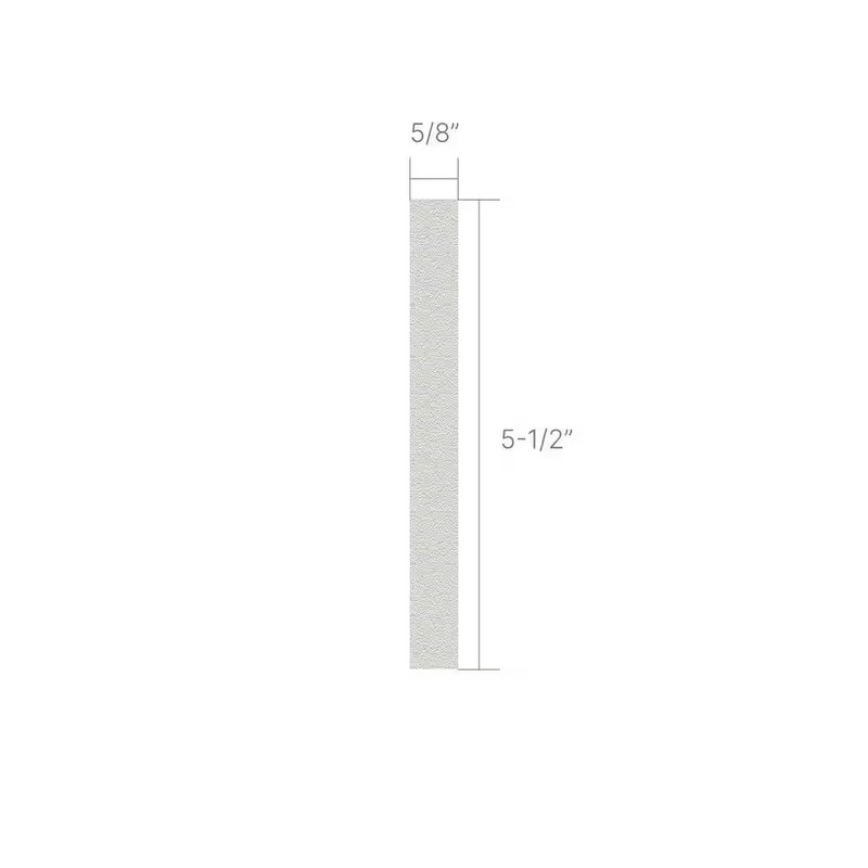 5-1/2 In. X 5/8 In. X 96 In. Baseboard White Prepainted Waterproof PVC Moulding gallery