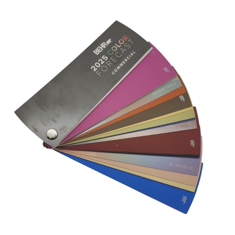 Behr Swatch Fan Booklet 2025 Commercial Color Forcast Inspired Nature Adventure