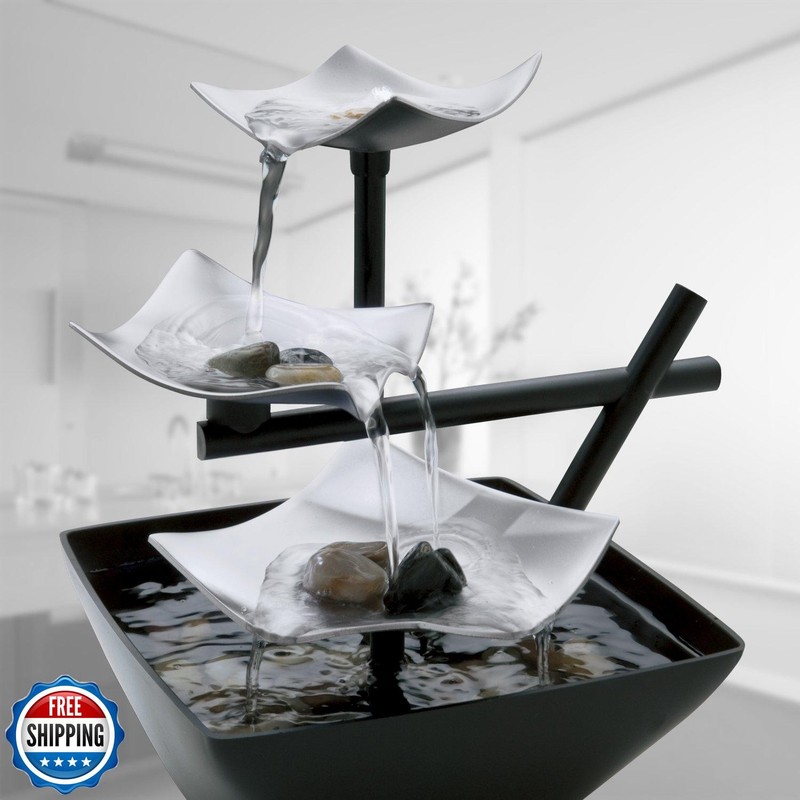 Homedics Tabletop Water Fountain, Home Décor Soothing Sound Machine - Automat gallery