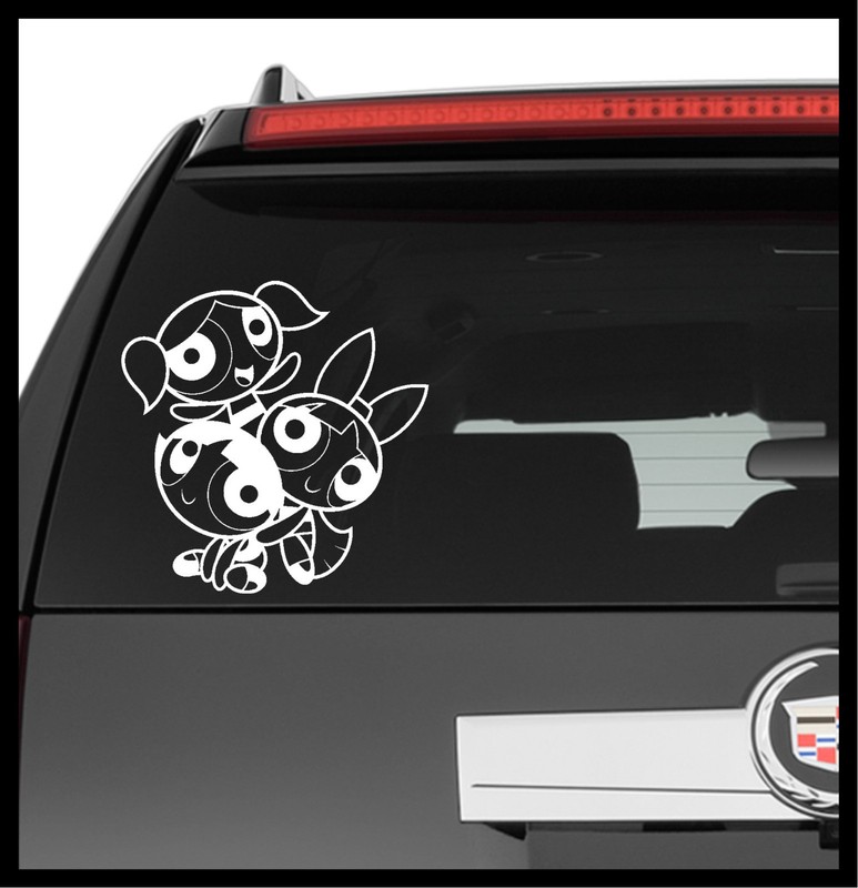 Vinyl Decal Truck Car Sticker Laptop - Cartoon Powerpuff Girls Group gallery