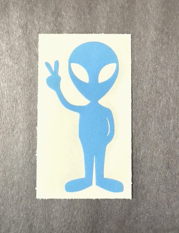 Peace Out Alien ET Vinyl Decal Bumper Sticker Extraterrestrial Galaxy