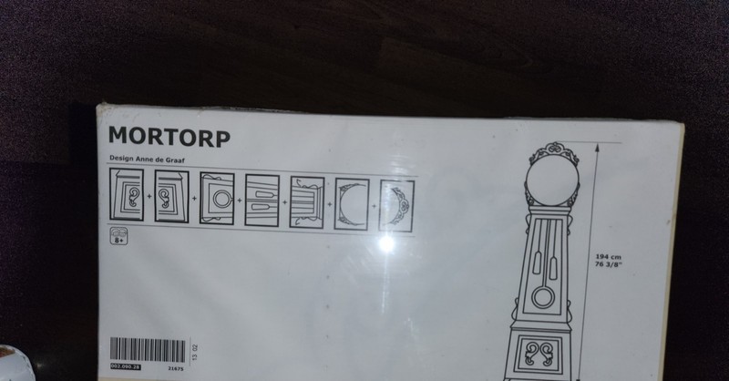 IKEA Mortorp Grandfather Clock Sticker Decal Wall Decor Anne de Graffe 76 in NEW gallery