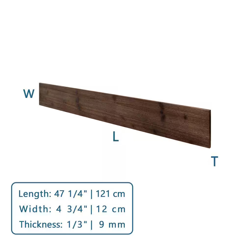 1/3 In. X 3/8 Ft. X 4 Ft. Brown Solid Pine Wall Planks Rustic Barn Wood Finish D gallery