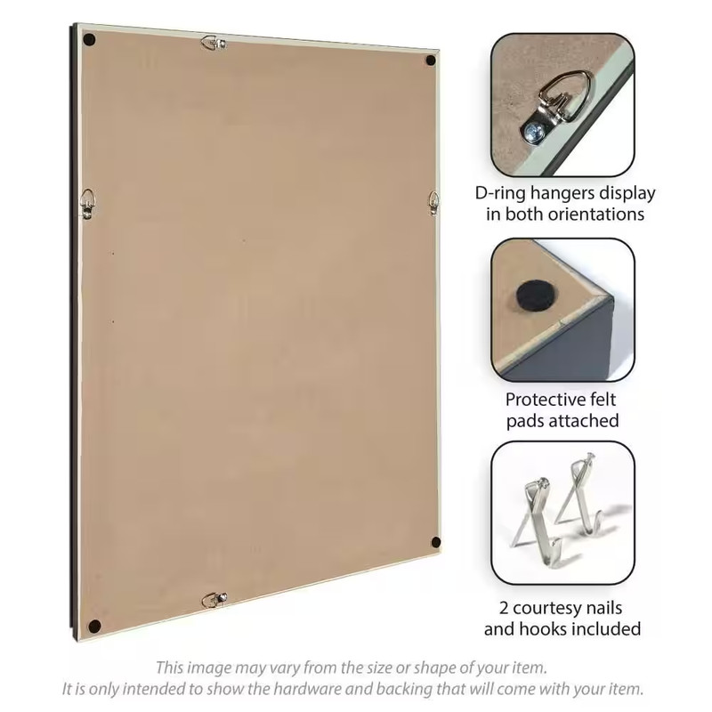 Woodgrain 28 In. X 40 In. Brown Wood Framed Neutral Linen Memo Board gallery