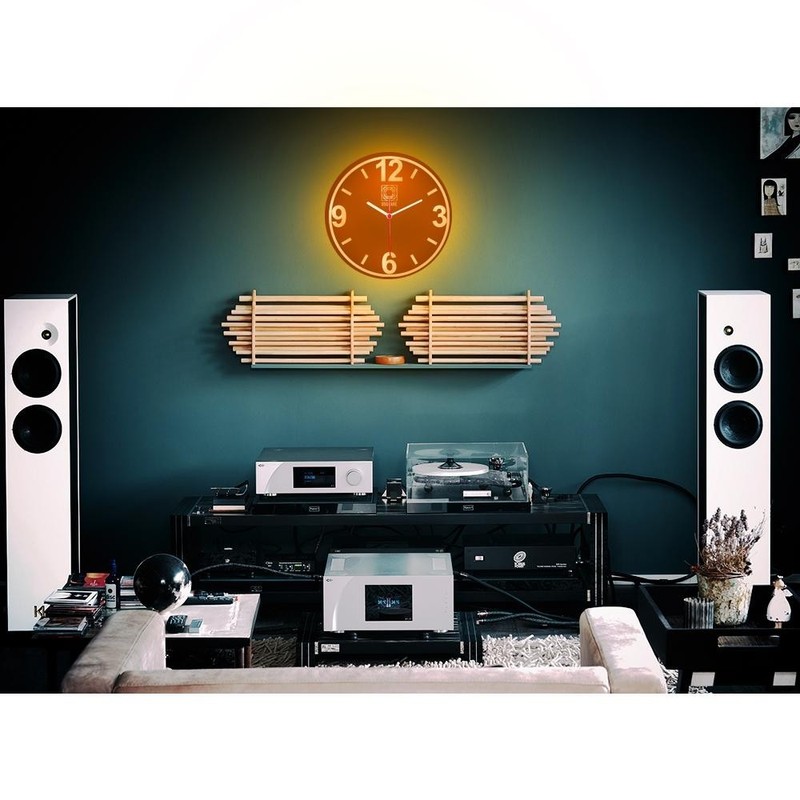 OSQUARE North European Minimalism Interior Design Home Decor Wall Neon Clock 10" gallery