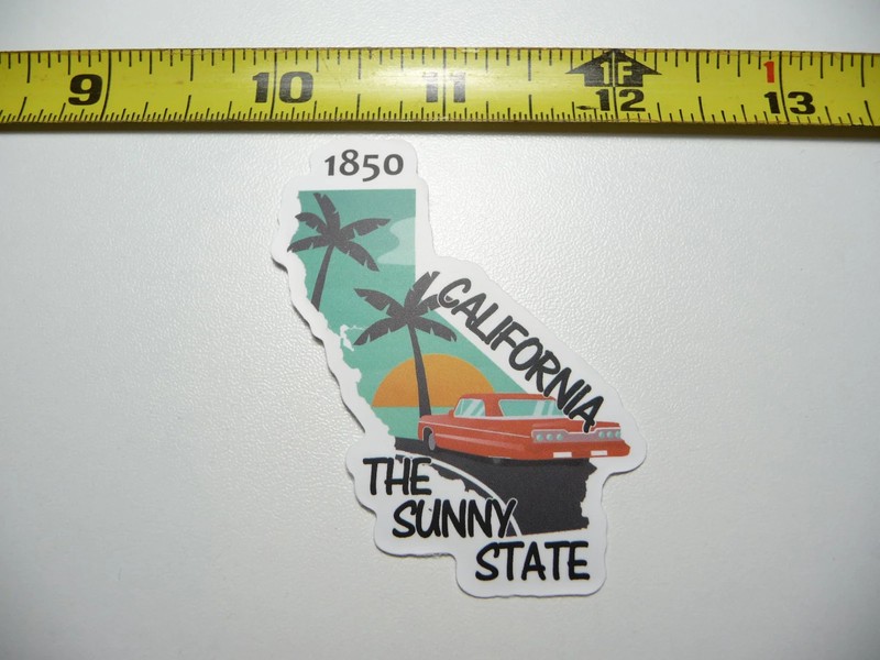CALIFORNIA SMALL STICKER DECAL STATE PRIDE BIRTH TRAVEL VACATION TRIP USA