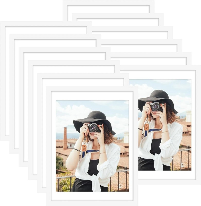 18×24 Poster Frame Set of 12, Display 16 x 20 with Mat or 18 x 24 without Mat…