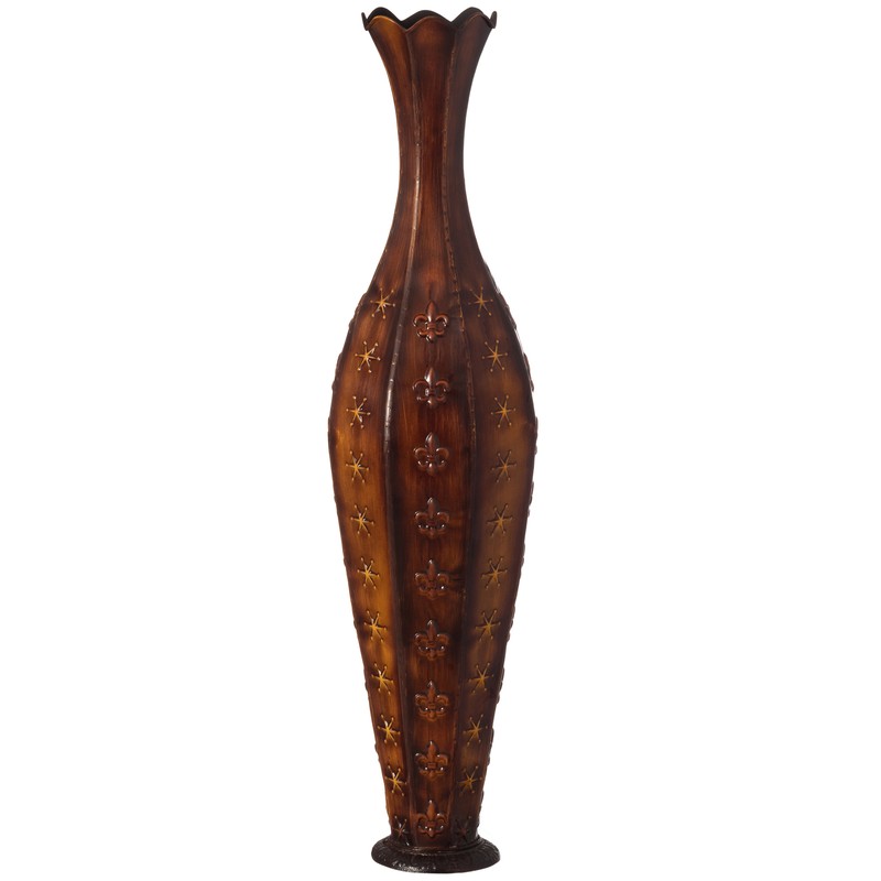 34'' Metal Decorative Floor Vase Centerpiece Home Decoration for Dried Flowers gallery