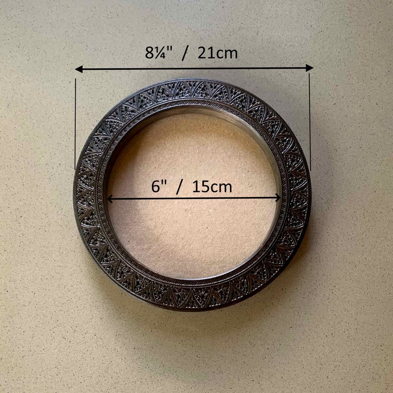 Round 6×6 Original Photo Picture Frame Decorative Wall Mounted Embroidery Frame