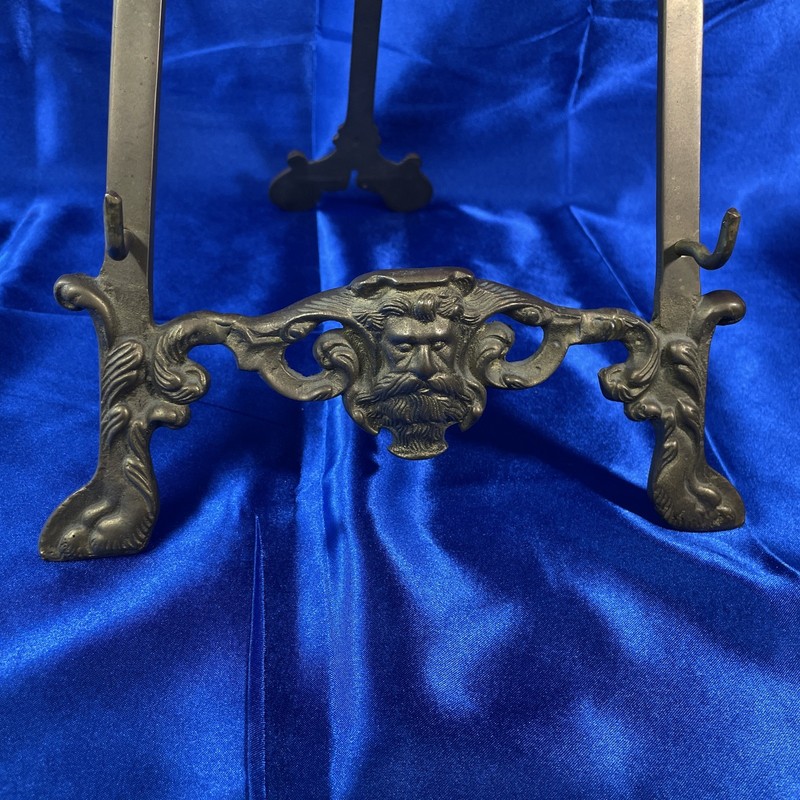 Antique Large Brass Ornate Easel gallery