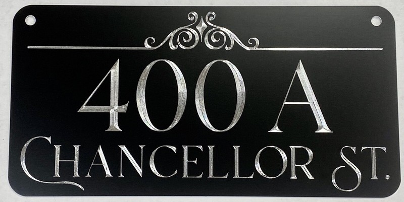 Engraved Personalized Custom House Home Number Street Address Metal 12x6 Sign gallery